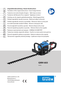 Manual Güde GMH 603 Trimmer de gard viu