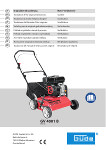 Manual de uso Güde GV 4001 B Escarificador