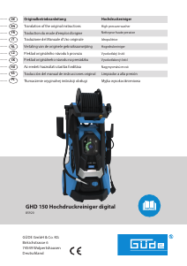 Manual de uso Güde GHD 150 Limpiadora de alta presión