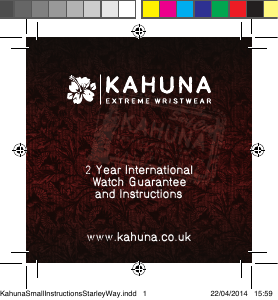 Handleiding Kahuna AKUS-0055G Stacker Horloge