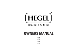 Manual Hegel H30 Amplifier