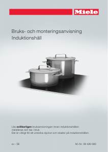 Bruksanvisning Miele KM 6395 Häll