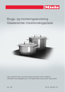 Brugsanvisning Miele KM 6395 Kogesektion