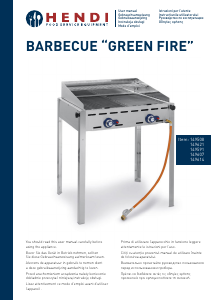 Manual Hendi 149591 Green Fire Barbecue