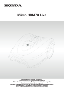 Bruksanvisning Honda HRM70 Miimo Live Gräsklippare