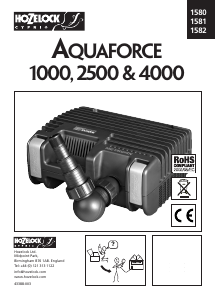 Käyttöohje Hozelock 1581 Aquaforce 2500 Suihkulähdepumppu