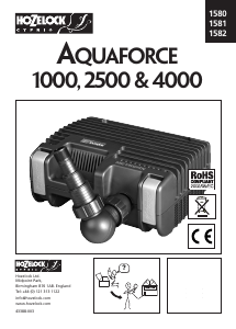 Manual Hozelock 1582 Aquaforce 4000 Bomba de fonte