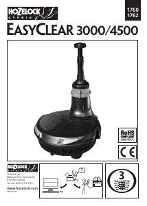 Manual de uso Hozelock 1762 EasyClear 4500 Bomba de la fuente