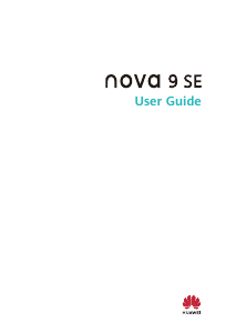 Manual Huawei Nova 9 SE Mobile Phone