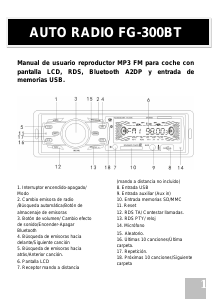 Manual de uso Innova FG-300BT Radio para coche