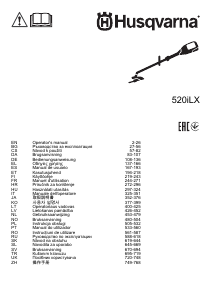 Manuál Husqvarna 520iLX Strunová sekačka