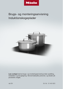 Brugsanvisning Miele KM 7373 FL Kogesektion