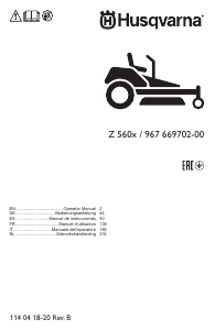 Manual Husqvarna Z 560x Lawn Mower
