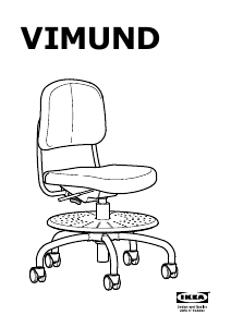 Kullanım kılavuzu IKEA VIMUND Ofis sandalyesi