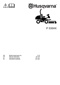 Handleiding Husqvarna P 535HX Grasmaaier