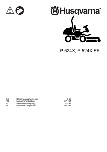 Mode d’emploi Husqvarna P 524X EFI Tondeuse à gazon