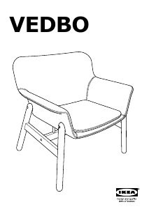 Hướng dẫn sử dụng IKEA VEDBO (75x73x65) Ghế bành