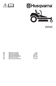 Mode d’emploi Husqvarna Z 454X Tondeuse à gazon