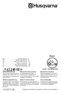 Manual de uso Husqvarna Z 448 Cortacésped