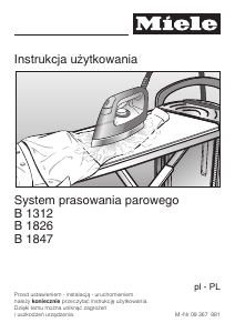 Instrukcja Miele B 1312 System do prasowania