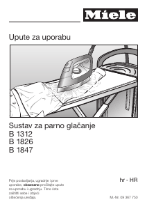 Priručnik Miele B 1312 Sustav za glačanje