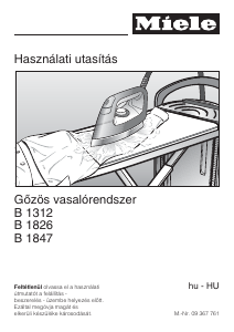 Használati útmutató Miele B 1847 Vasalórendszer