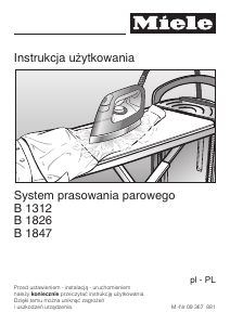 Instrukcja Miele B 1847 System do prasowania