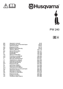 Manual Husqvarna PW 240 Pressure Washer