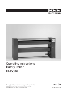 Manual Miele HM 5316 Mangle