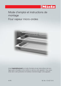 Mode d’emploi Miele DGM 6301 Micro-onde