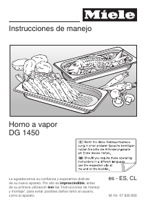 Manual de uso Miele DG 1450 Horno