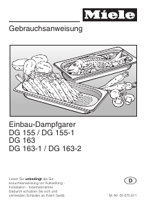 Bedienungsanleitung Miele DG 155 Backofen