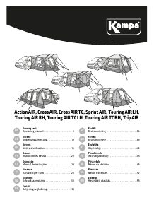 Manual Kampa Cross AIR Tenda