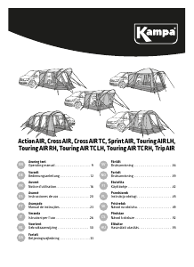 Handleiding Kampa Touring AIR TC RH Tent