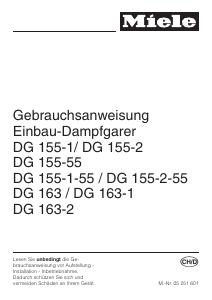 Bedienungsanleitung Miele DG 155-2 Backofen