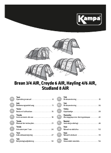 Руководство Kampa Studland 8 AIR Палатка