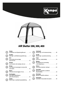 Bruksanvisning Kampa Air Shelter 400 Tält