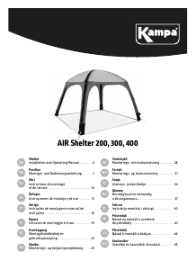 Bruksanvisning Kampa Air Shelter 200 Tält