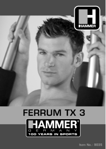 Handleiding Hammer Ferrum TX 3 Fitnessapparaat