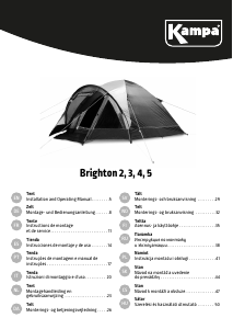 Руководство Kampa Brighton 5 Палатка