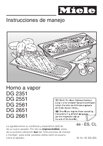 Manual de uso Miele DG 2351 Horno