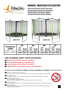 Manual de uso Kangui Jumpi 300 Trampolín