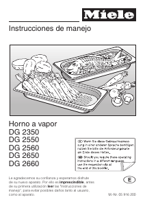 Manual de uso Miele DG 2650 Horno