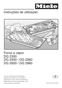Manual Miele DG 2660 Forno