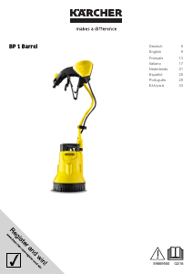 Manual Kärcher BP 1 Barrel Bomba de jardim