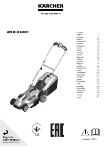 Εγχειρίδιο Kärcher LMO 18-36 Battery Μηχανή του γκαζόν