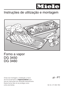 Manual Miele DG 3460 Forno