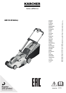 Manual Kärcher LMO 36-46 Battery Corta-relvas
