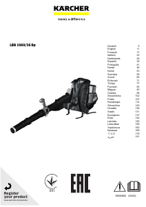 Manual Kärcher LB 1060/36 Bp Refulator frunze