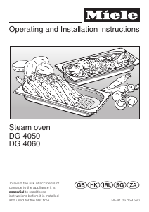 Manual Miele DG 4060 Oven